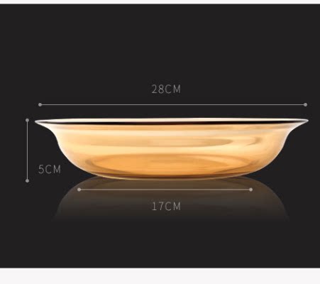 美国康宁餐具pyrex进口玻璃6件套装耐热玻璃碗饭碗深浅盘碗碟盘子 - 图1