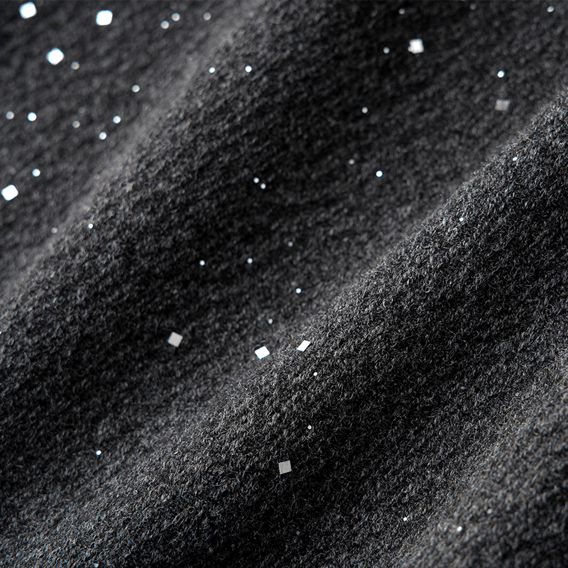 新款秋冬亮片毛呢裙中长款短款A版显瘦星空闪片半身裙气质设计感,淘宝优惠券,粉丝福利购,淘宝优惠卷