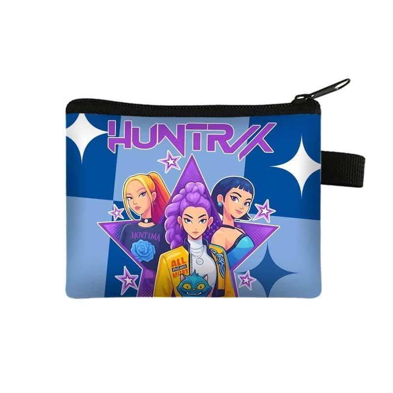 新款2026猎魔女团零钱包卡通二次元双面印花儿童收纳卡片口红小包,淘宝优惠券,粉丝福利购,淘宝优惠卷