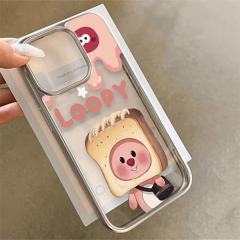 可爱卡通海狸适用三星a73手机壳a55/a52s新款a50女款a31简约a25小众a14/a02高级感s24ultra男s23+女s21fe银框 - 图0