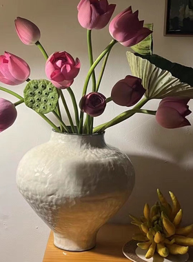 景德镇手工花盆花器家居茶室简约高档摆件Y1007-4