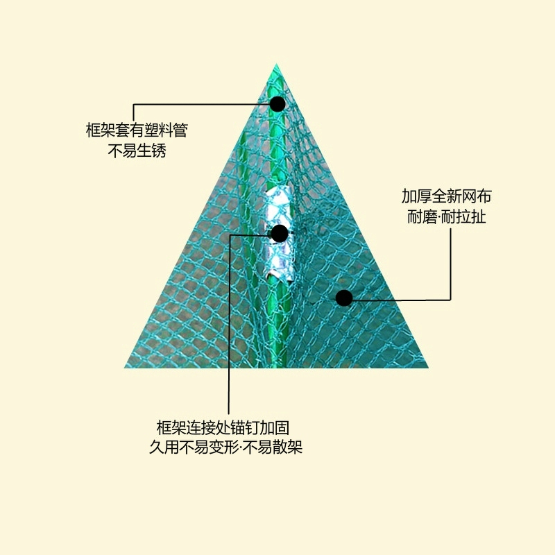 【厂家直销】虾笼子虾网大框虾笼抓河虾小龙虾捕渔网地网鱼笼 - 图0