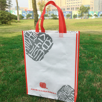 Unwoven cloth cloth bags set to make eco-friendly bags Make advertising bags propaganda with handbags The handbags can be printed with logo making