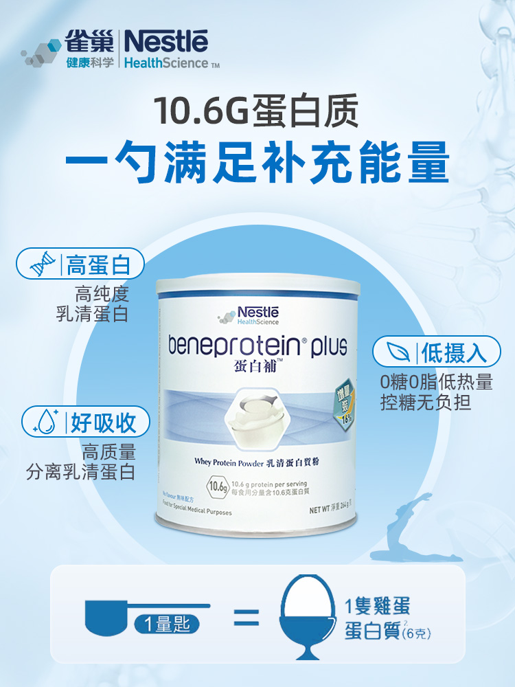 雀巢德版高质量乳清蛋白粉成人中老年人送礼养生蛋白补