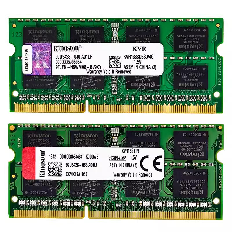 金士顿DDR3 4G 8G笔记本DDR3L内存条PC3 12800标压 低压1333 1600 - 图1