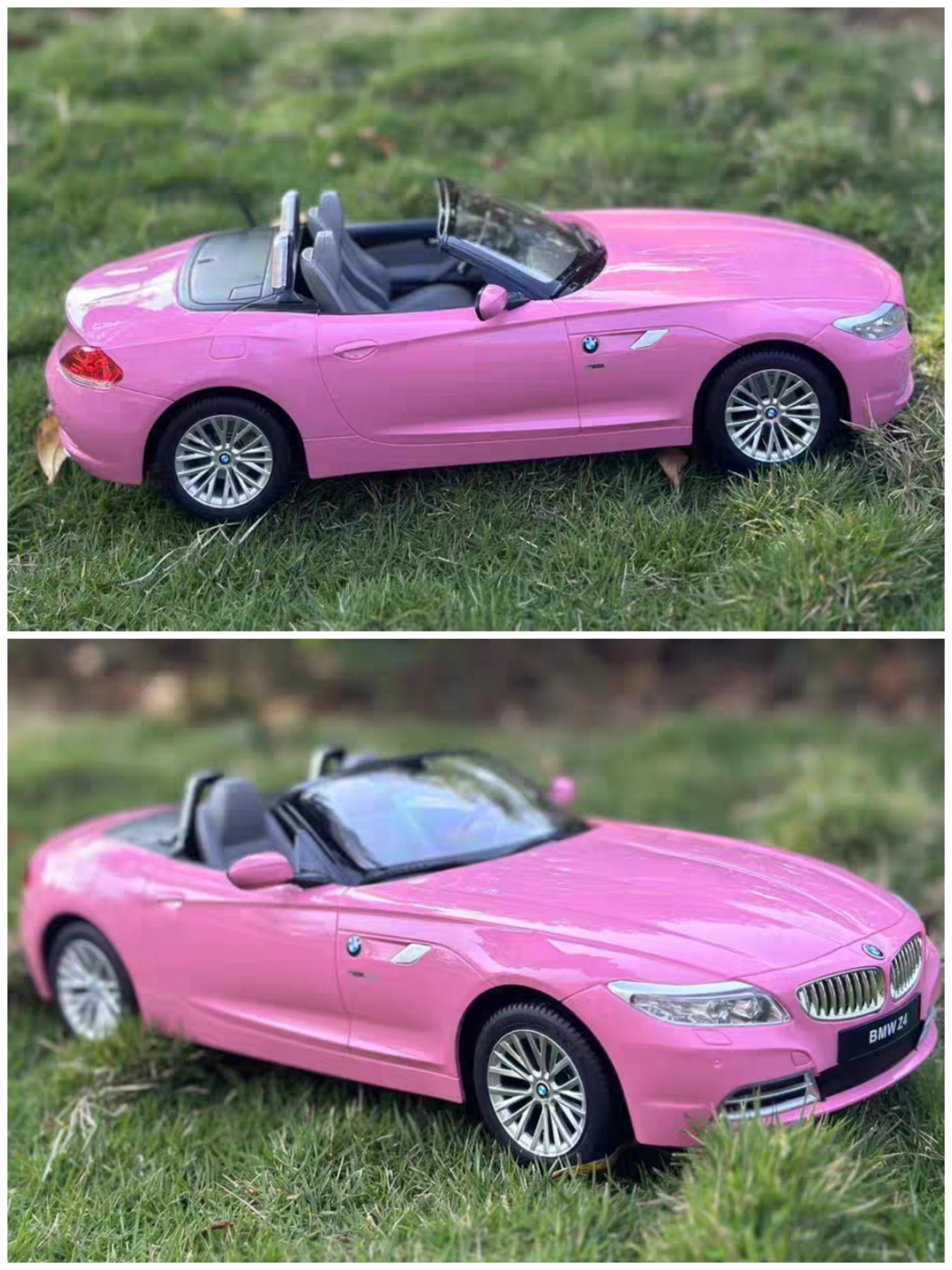 宝马Z4敞篷儿童遥控车男女孩糖果色电动仿真车模1:12跑车带车灯,淘宝优惠券,粉丝福利购,淘宝优惠卷