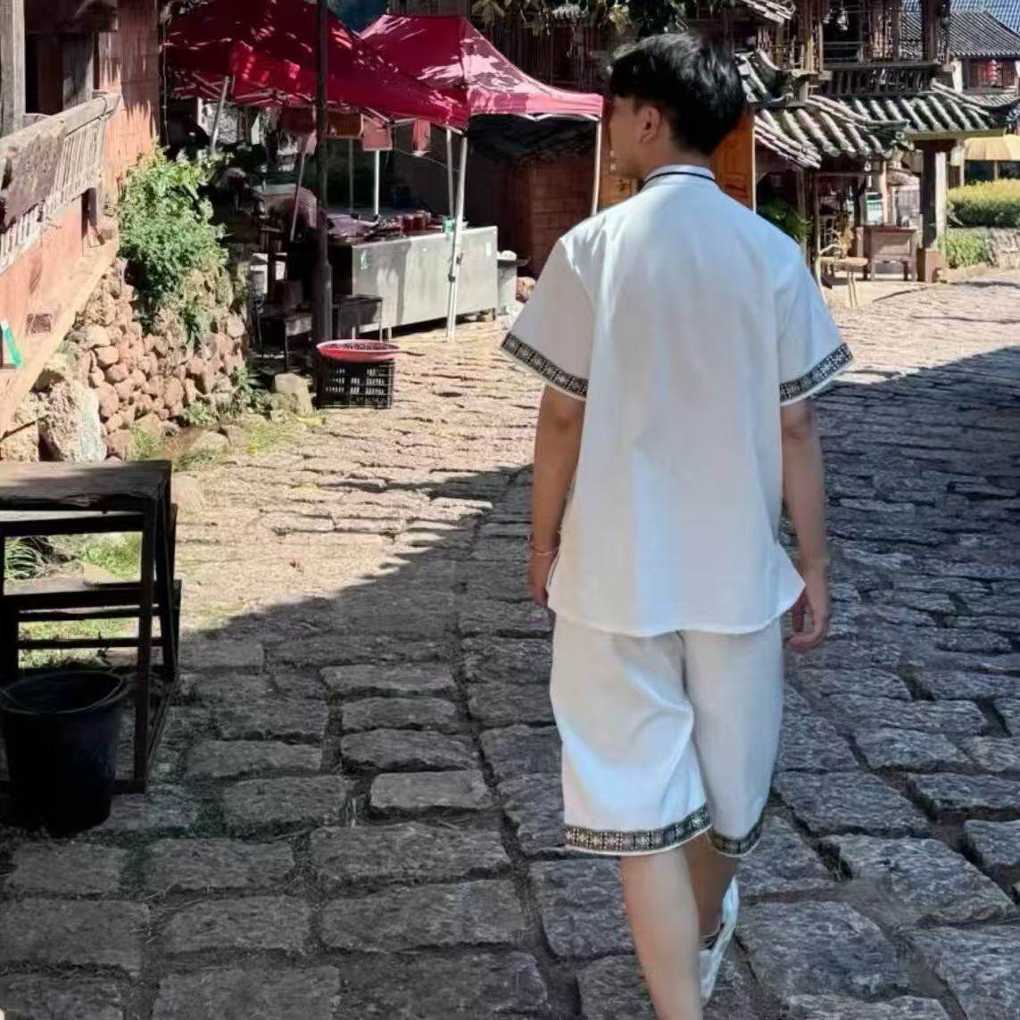 新款西双版纳傣族服装男套装云南泼水节服饰夏季西双版纳,淘宝优惠券,粉丝福利购,淘宝优惠卷