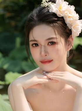 云南傣族头花发梳舞蹈头饰泰国民族风手工发饰演出服装配饰影楼