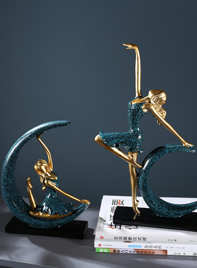 月亮女神人物现代酒柜房间装饰品