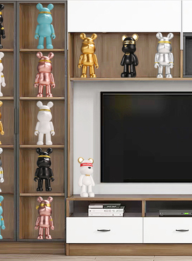 办公室书柜摆件高档网红暴力熊