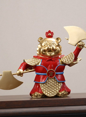 新中式寅虎摆件新年十二生肖