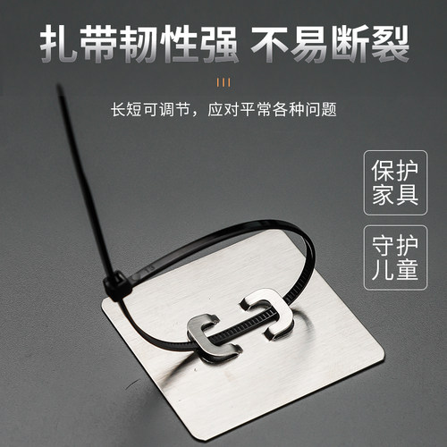 不锈钢水管卡扣固定器免打孔洗衣机排水管燃气管卡箍夹管夹线卡子 - 图1