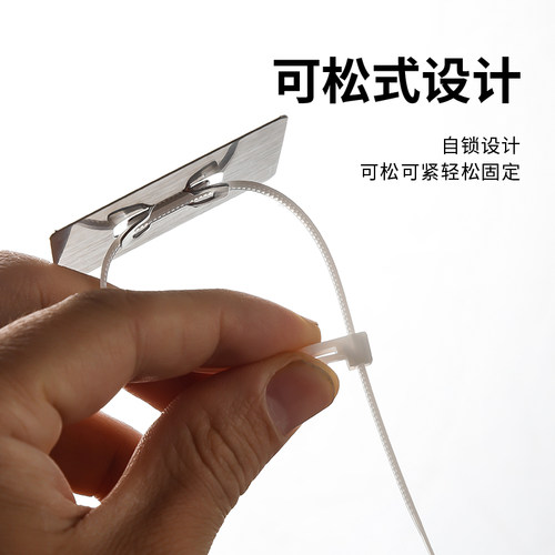 不锈钢水管卡扣固定器免打孔洗衣机排水管燃气管卡箍夹管夹线卡子 - 图0