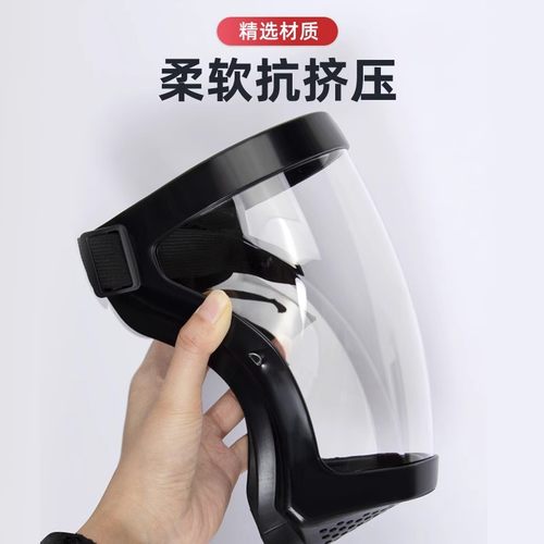 打药防护面罩防毒面具防尘全脸打农药防护罩防水雨高透明防灰尘罩 - 图3