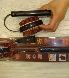 滚轮捶打穴位木头放松锤子按摩棒