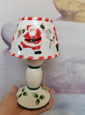 圣诞礼物房间小摆件陶瓷老陶祝福