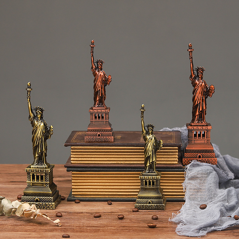创意金属工艺品美国客厅摆件自由女神像模型桌面摆饰老师节日礼物 - 图1