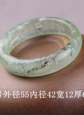 天然岫玉圆圈镯子小号手镯圆环