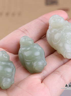 站佛手工立体保平安正品玉吊坠