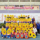 Face-showing sunflower hood sun performance props for children