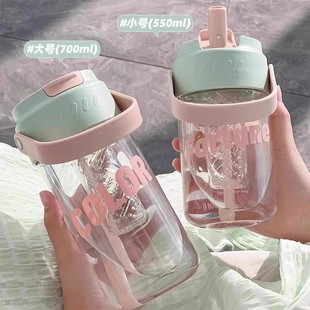 高颜值郁金香【过滤花茶】吸管杯800ml
