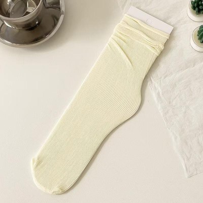 冰冰袜女春夏秋天鹅绒堆堆袜中筒长袜