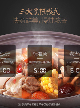 美的电炖盅煮粥全自动煲汤锅