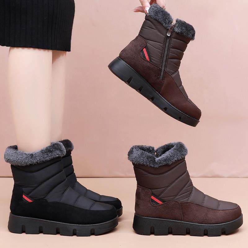 2025新款妈妈雪地靴女冬棉鞋防滑中老年中筒靴加绒加厚老人保暖鞋,淘宝优惠券,粉丝福利购,淘宝优惠卷