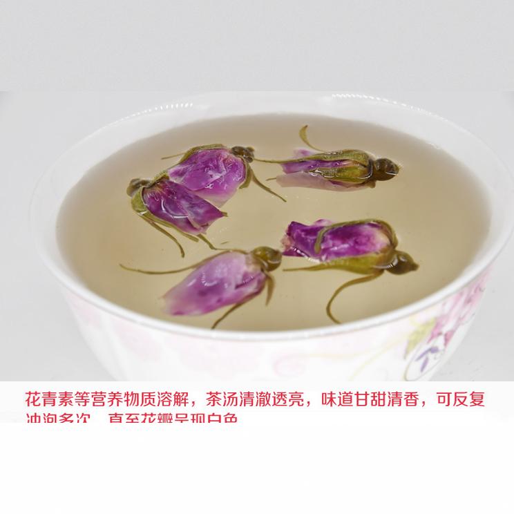 2023头期精选平阴玫瑰花茶低温无硫平阴干玫瑰花蕾茶泡水250g重瓣-图3