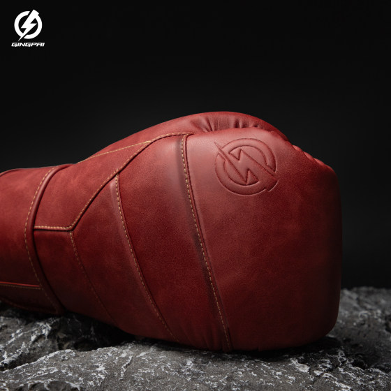 Jingpai professional microfiber leather boxing gloves multi-layer latex liner