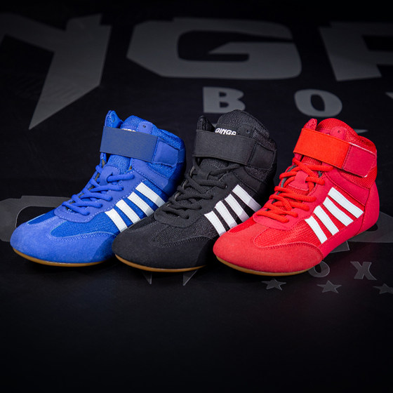 Jingpai boxing shoes for men and women low-top Sanda high-top boots