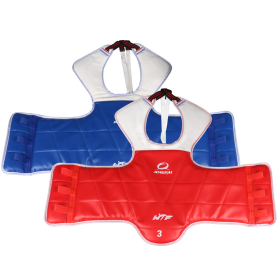 Jingpai Taekwondo chest protector, thickened children's training and competition special adult fighting clothes, imitation leather armor