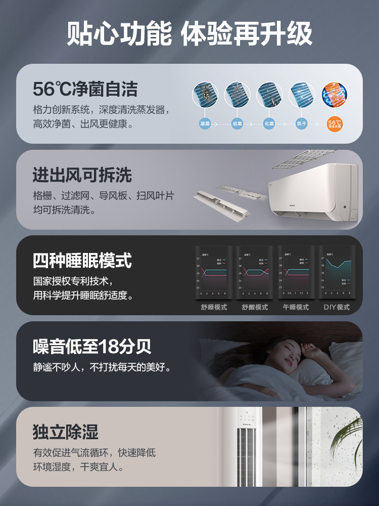 格力挂机冷暖两用大1.5匹新空调 格力佛山专卖空调