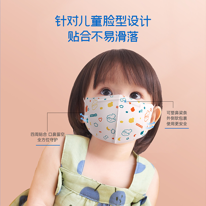 子初口罩宝宝婴幼儿3d立体口罩儿童专用一次性防护口耳罩独立装 - 图2