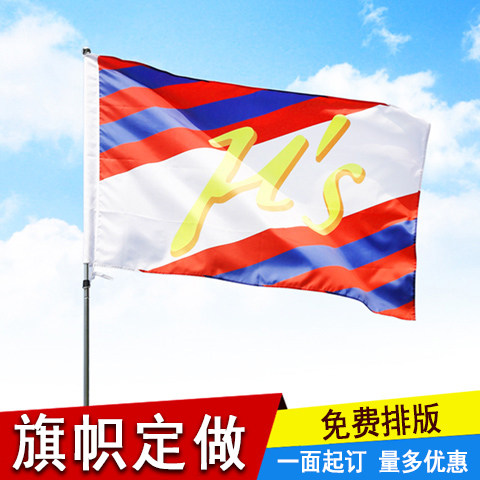 旗子定做旗帜定制班旗彩色条幅国旗订做公司厂旗导游旗队旗校旗_虎窝淘