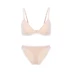 6IXTY8IGHT 68 ren chính thức không có vòng thép mỏng cup bra bra set nữ 68ZH5960 - Bộ đồ lót