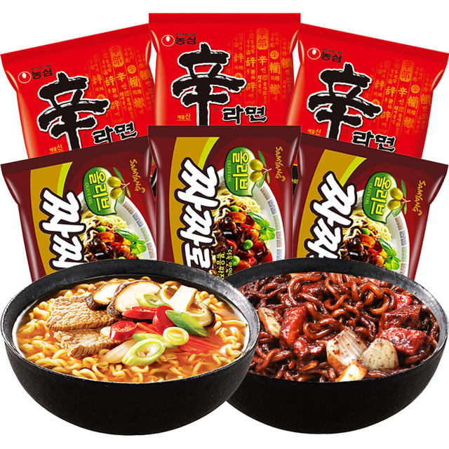 Korean imported Nongshim Shin ramen Samyang fried noodles