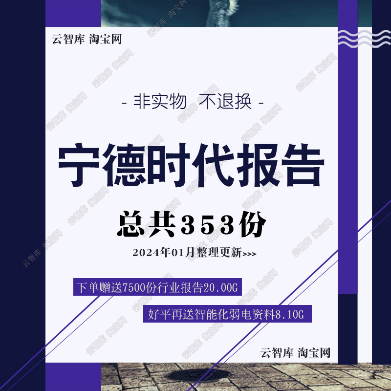 2024宁德时代报告消费前景产业链新能源锂电池市场分析报告图素材