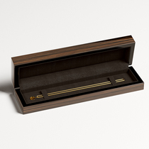 High-end wooden first decorated case suit wood box black matt necklace bracelet ear nail ring packing box set to box