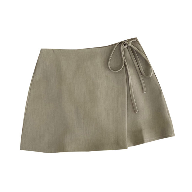 Fashionable strappy irregular skirt for women