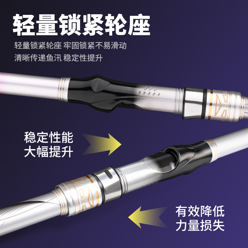 达瓦帝伦威新款夜光稍海竿远投竿抛竿全套装超硬鲢鳙海杆远投海竿,淘宝优惠券,粉丝福利购,淘宝优惠卷