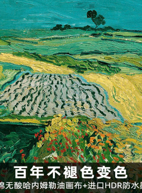 风色奥维的麦田梵高美式风景油画