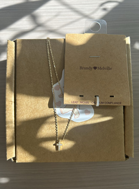 bm十字架项链女款镶钻欧阳娜娜同款国内代购正品brandymelville