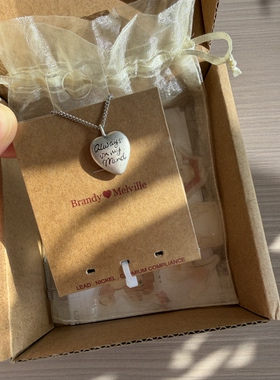 bm项链女新款三排字母爱心吊坠锁骨链alwaysonmymind官网正品