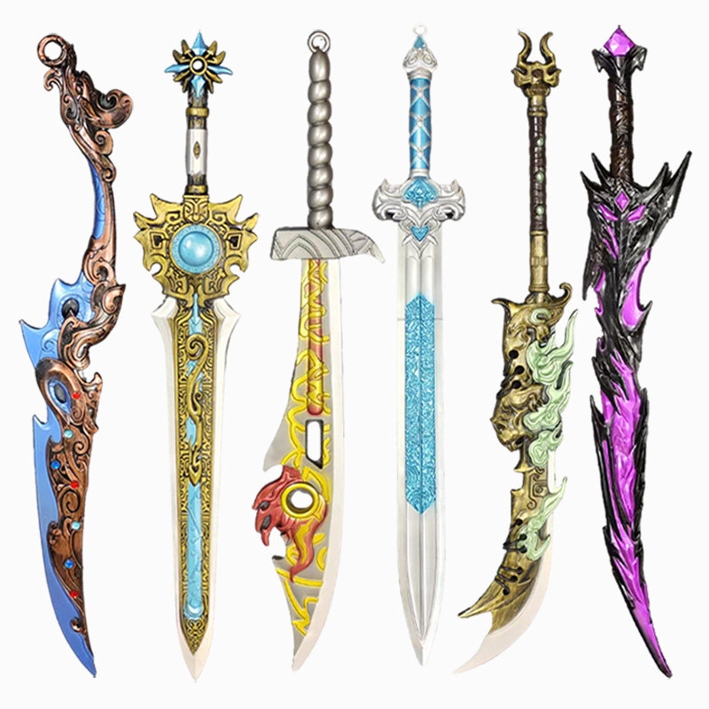 工艺品兵器玩具加厚PU材质刀剑动画道具模型儿童玩具盘龙刀神火剑,淘宝优惠券,粉丝福利购,淘宝优惠卷