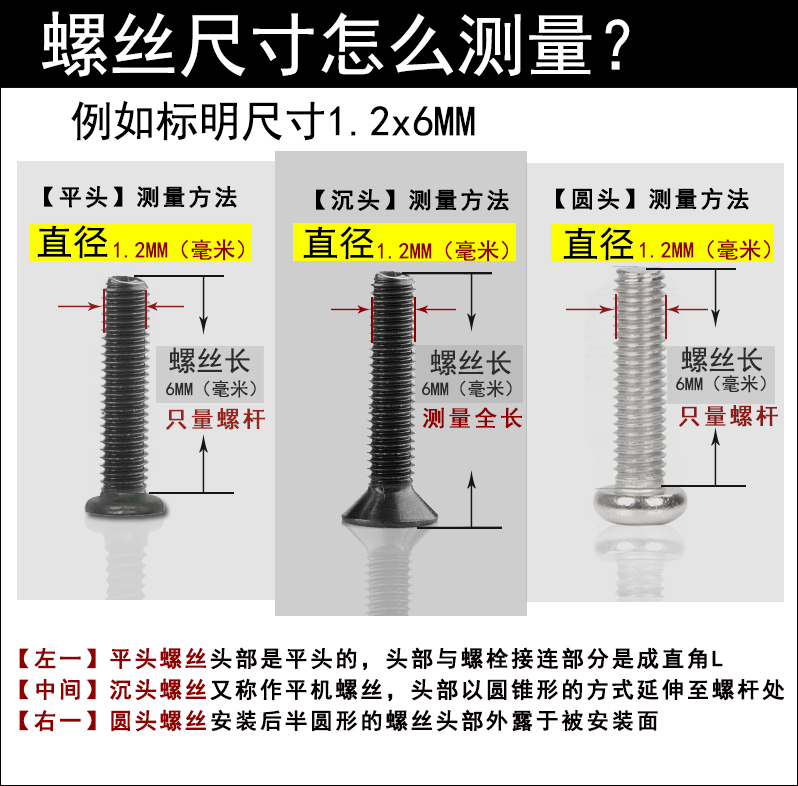 机械螺丝盒装 维修微型螺丝套装  眼睛手表笔记本眼镜配件小螺丝 - 图0