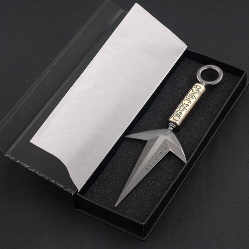 火影周边四代目水门飞雷神苦无一比一大号模型合金属挂件武器玩具 - 图2