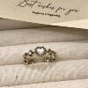 Xingmang pro-coffee gold ring women's niche versatile design personalized high-end adjustable open versatile ring