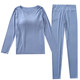 ຊຸດຊັ້ນໃນແບບ Modal ທີ່ມີແຂນຍາວ padded ແລະຄໍຮອບ