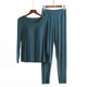 ຊຸດຊັ້ນໃນແບບ Modal ທີ່ມີແຂນຍາວ padded ແລະຄໍຮອບ